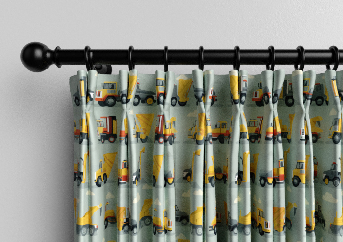 Construction Crew, Cement Grey - Made to Measure Curtains - Image 10